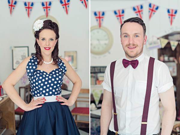 1940s retro inspired engagement shoot, Theresa Furey Photography