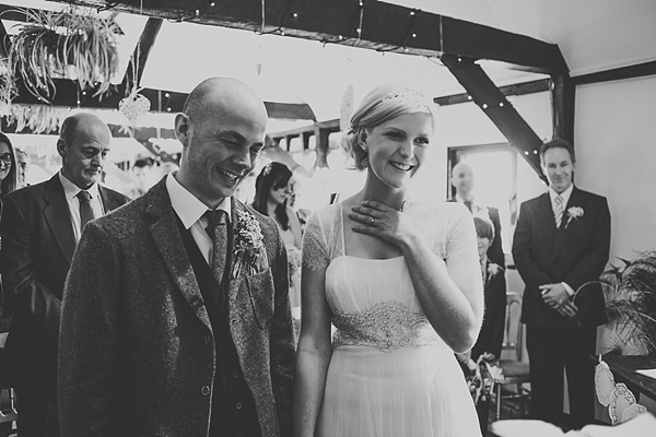 South Farm Wedding, Hertfordhire Wedding, Amy Lewin Photography, Bride with short hair