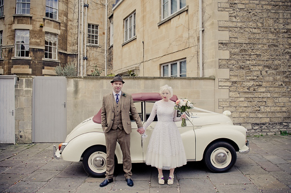Quirky 1950s inspired wedding Bath Assembly Rooms, Photography by Jake Morley