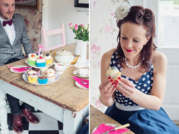 1940s retro inspired engagement shoot, Theresa Furey Photography