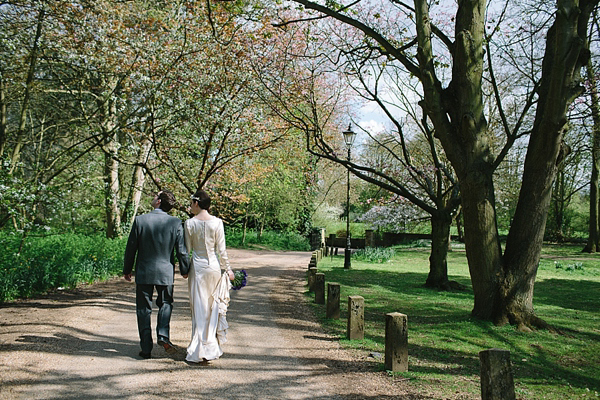 1930s Inspired Wedding, Wax orange blossom crown, London Wedding, Emilie White Photography