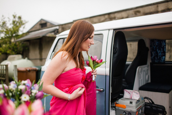 A lego rainbow and cake festival wedding, photograpy by Emma Case