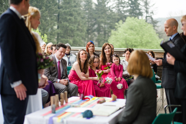 A lego rainbow and cake festival wedding, photograpy by Emma Case