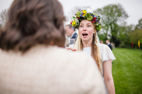 A lego rainbow and cake festival wedding, photograpy by Emma Case