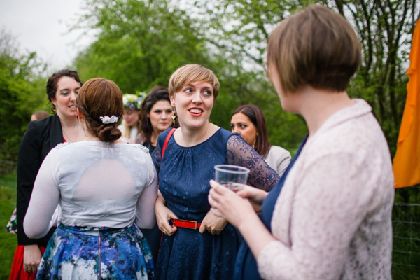 A lego rainbow and cake festival wedding, photograpy by Emma Case