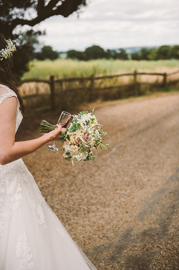 Gaynes Park Wedding, Flower Crown Bride, Ellie Gillard Photography
