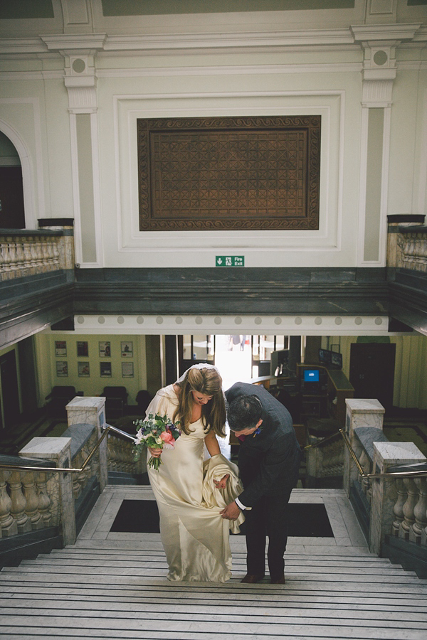 Pregnant bride, Islington Town Hall wedding, London pub wedding, expectant bride