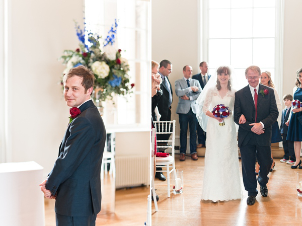 A Red, White and Midnight Blue London City Wedding