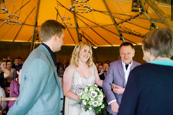 Fforest wedding, Glamping Wedding, Campsite wedding, Jenny Packham bride, Wedding in Wales, Emma Case Photography