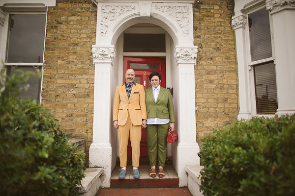 Trans-gender wedding, civil partnership wedding, 1930 New Orleans Jazz inspired wedding, London wedding, Photography by Tom Ravenshear