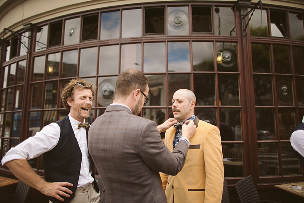 Trans-gender wedding, civil partnership wedding, 1930 New Orleans Jazz inspired wedding, London wedding, Photography by Tom Ravenshear