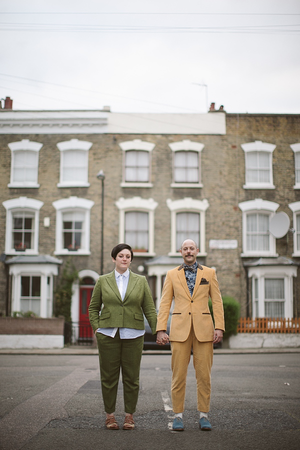 Trans-gender wedding, civil partnership wedding, 1930 New Orleans Jazz inspired wedding, London wedding, Photography by Tom Ravenshear