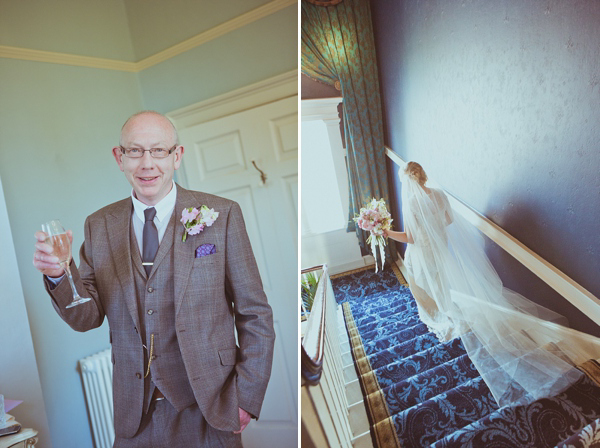 Claire Pettibone Kristene wedding dress, Newton Hall Wedding, Northumberland Wedding, Helen Russell Photography