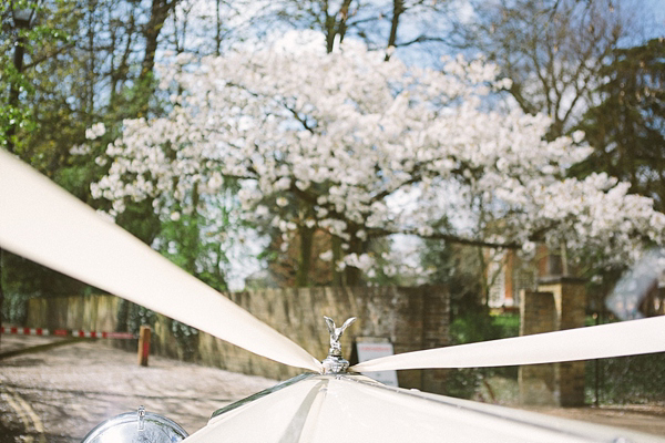 1930s Inspired Wedding, Wax orange blossom crown, London Wedding, Emilie White Photography