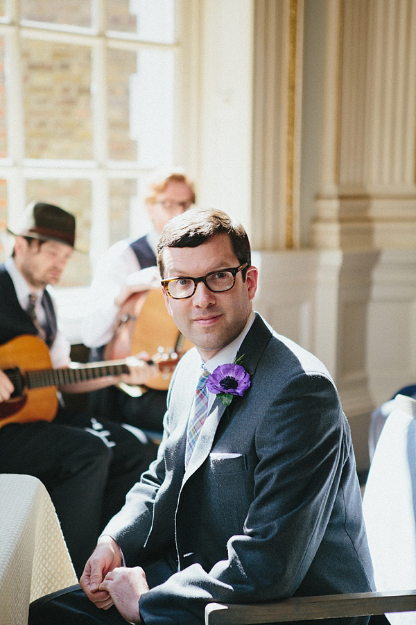 1930s Inspired Wedding, Wax orange blossom crown, London Wedding, Emilie White Photography