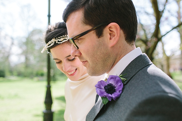 1930s Inspired Wedding, Wax orange blossom crown, London Wedding, Emilie White Photography