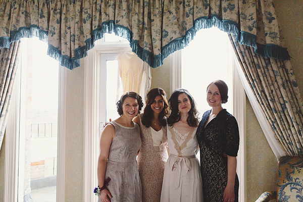 1930s Inspired Wedding, Wax orange blossom crown, London Wedding, Emilie White Photography