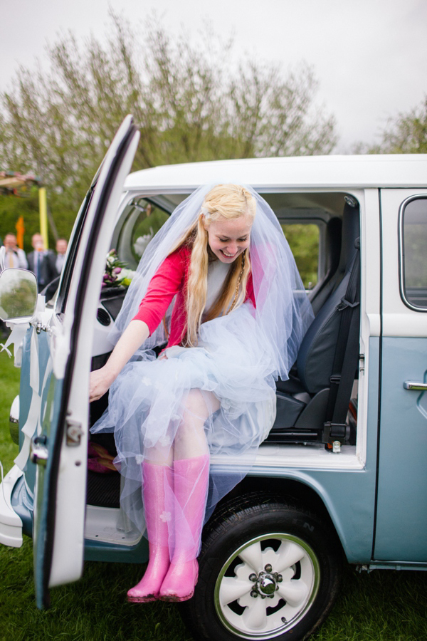 A lego rainbow and cake festival wedding, photograpy by Emma Case