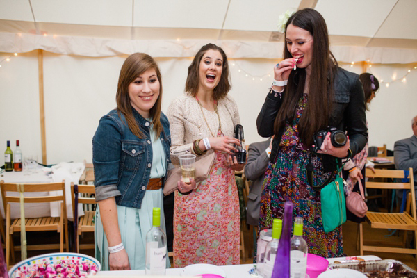 A lego rainbow and cake festival wedding, photograpy by Emma Case