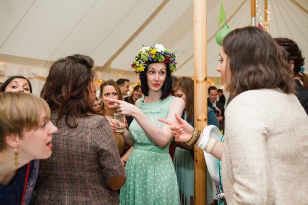 A lego rainbow and cake festival wedding, photograpy by Emma Case