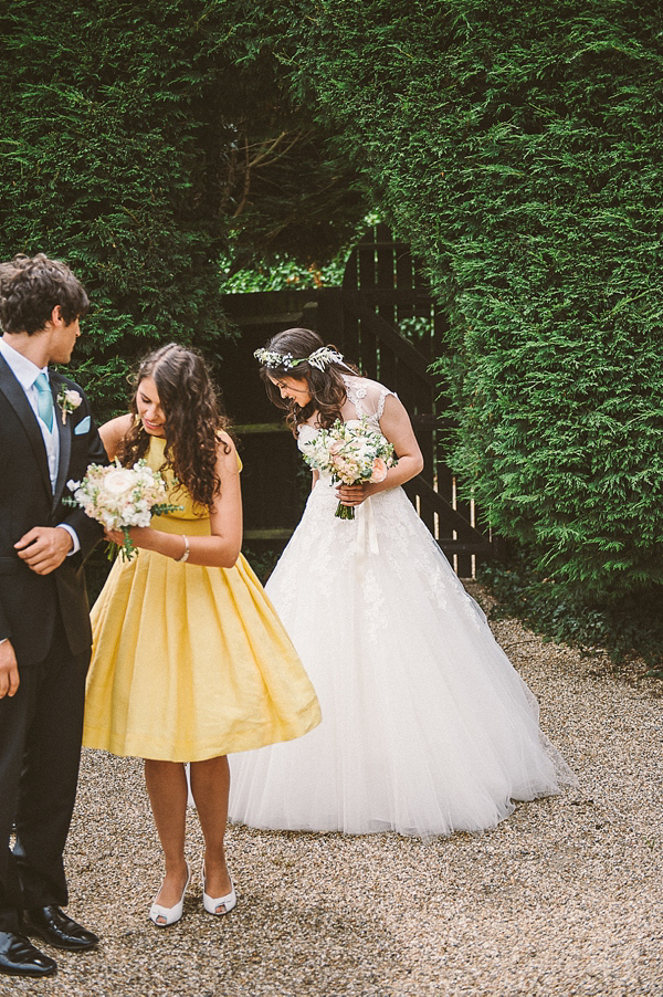 Gaynes Park Wedding, Flower Crown Bride, Ellie Gillard Photography