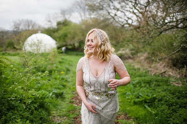 Fforest wedding, Glamping Wedding, Campsite wedding, Jenny Packham bride, Wedding in Wales, Emma Case Photography