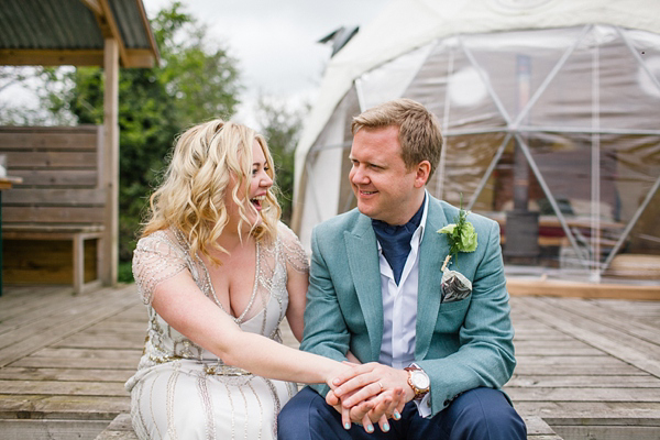 Fforest wedding, Glamping Wedding, Campsite wedding, Jenny Packham bride, Wedding in Wales, Emma Case Photography