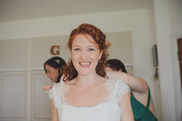 Monique Lhillier bride, Wedding in Wales, o&c Photography
