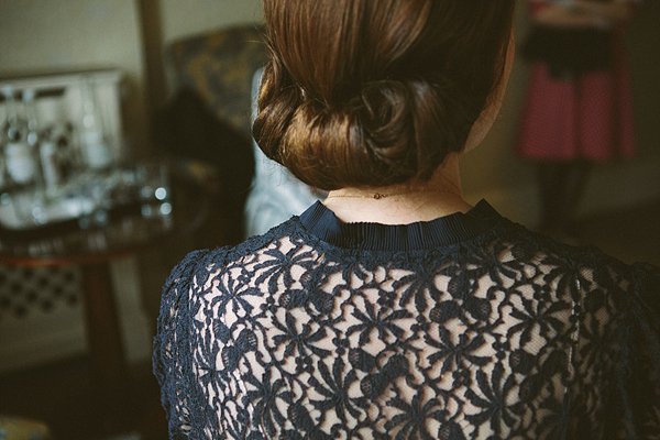 1930s Inspired Wedding, Wax orange blossom crown, London Wedding, Emilie White Photography