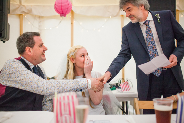 A lego rainbow and cake festival wedding, photograpy by Emma Case