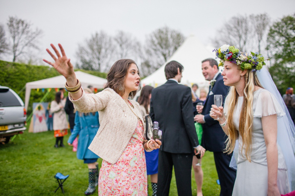 A lego rainbow and cake festival wedding, photograpy by Emma Case