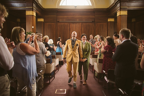 Trans-gender wedding, civil partnership wedding, 1930 New Orleans Jazz inspired wedding, London wedding, Photography by Tom Ravenshear