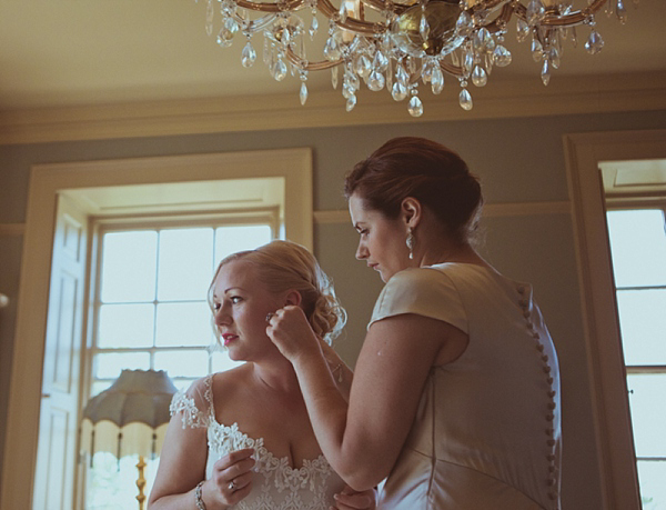 Claire Pettibone Kristene wedding dress, Newton Hall Wedding, Northumberland Wedding, Helen Russell Photography