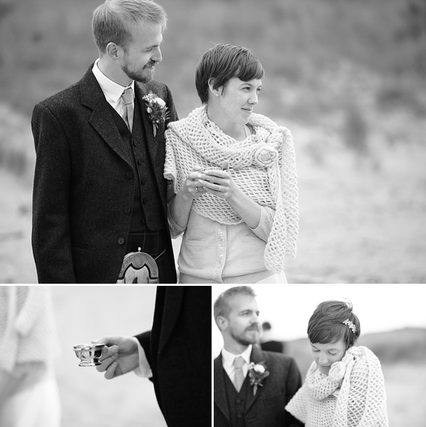 Emmy blue wedding shoes, humanist wedding, seaside wedding, Scottish wedding, Craig & Eva Sanders Photography