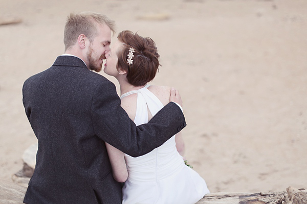 Emmy blue wedding shoes, humanist wedding, seaside wedding, Scottish wedding, Craig & Eva Sanders Photography