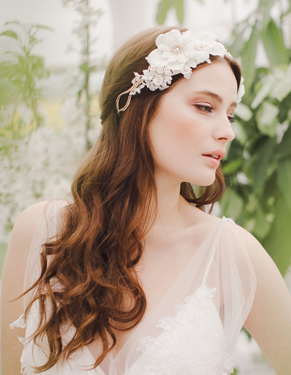 Jannie Baltzer 2014 collection, bridal headpiece, elegant and ethereal headpieces, nature inspired headpieces, wedding accessories