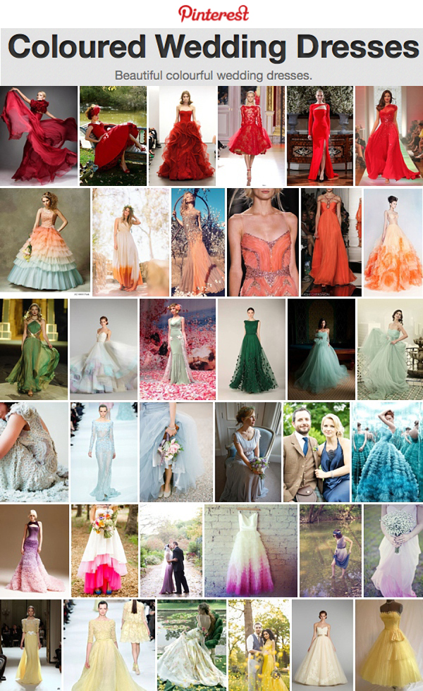 Coloured-wedding-dresses-on-pinterest