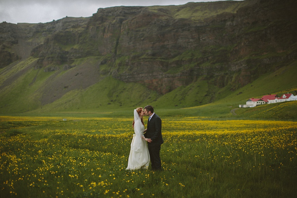 wedding in Iceland, Icelandic wedding, J Crew wedding dress, Monique Lhuillier jacket, destination weddings, photography by Levi Tijerina