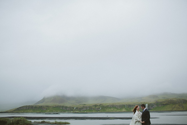 wedding in Iceland, Icelandic wedding, J Crew wedding dress, Monique Lhuillier jacket, destination weddings, photography by Levi Tijerina