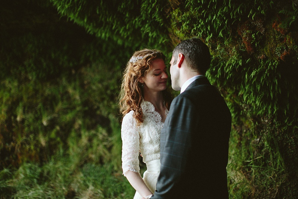 wedding in Iceland, Icelandic wedding, J Crew wedding dress, Monique Lhuillier jacket, destination weddings, photography by Levi Tijerina