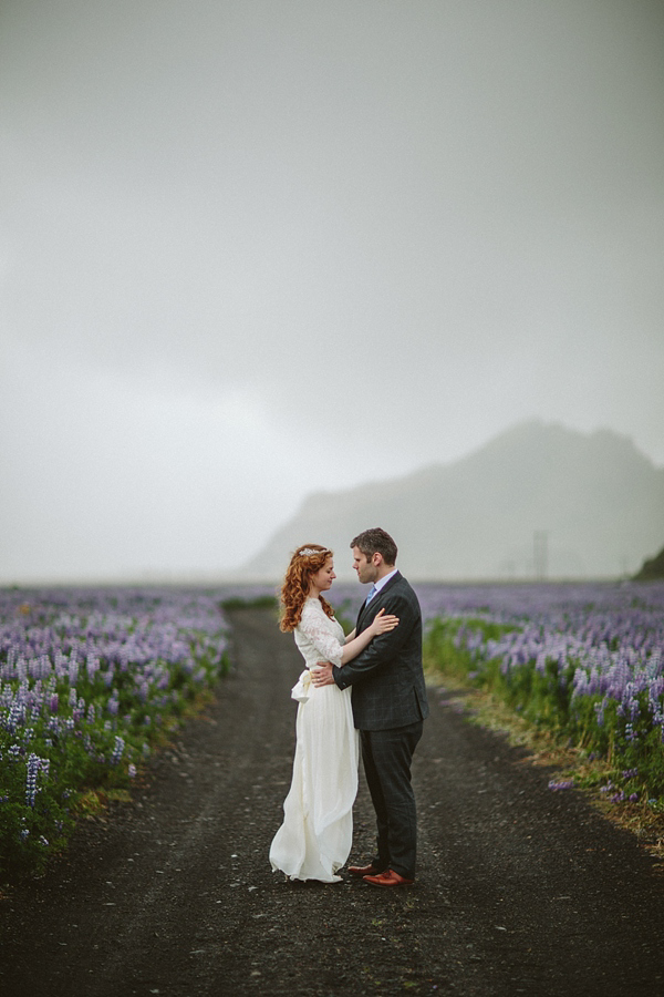 wedding in Iceland, Icelandic wedding, J Crew wedding dress, Monique Lhuillier jacket, destination weddings, photography by Levi Tijerina