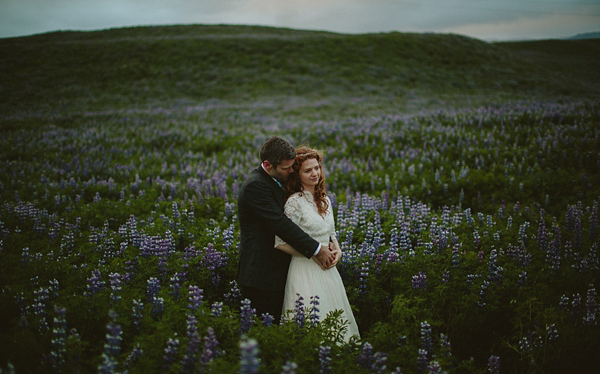 wedding in Iceland, Icelandic wedding, J Crew wedding dress, Monique Lhuillier jacket, destination weddings, photography by Levi Tijerina