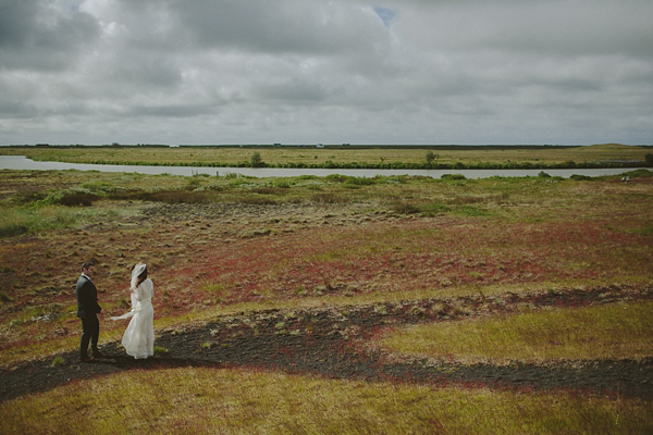 wedding in Iceland, Icelandic wedding, J Crew wedding dress, Monique Lhuillier jacket, destination weddings, photography by Levi Tijerina