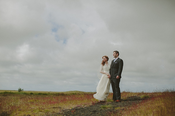 wedding in Iceland, Icelandic wedding, J Crew wedding dress, Monique Lhuillier jacket, destination weddings, photography by Levi Tijerina