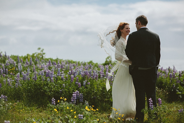 wedding in Iceland, Icelandic wedding, J Crew wedding dress, Monique Lhuillier jacket, destination weddings, photography by Levi Tijerina