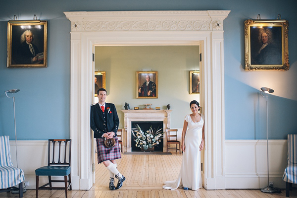Blue and Gold Topshop wedding shoes, Scottish bride, Scottish wedding