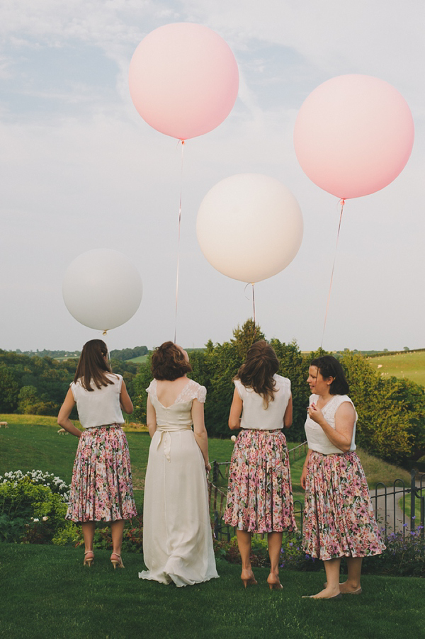 Cotwolds Wedding, Vintage Wedding, Colourful Wedding, Wedding Balloons