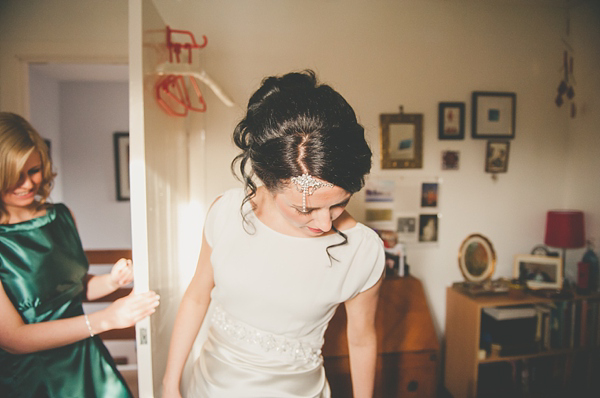 Bebaroque white embellished wedding tights // Glasgow wedding  // Scottish Wedding // Damsel In A Dress Wedding Dress // Images by Mack Photography at mackphotography.co.uk