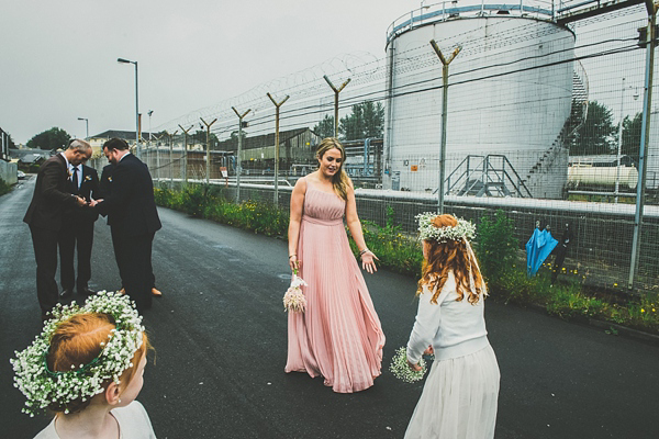 Bright and colourful wedding, Irish bride, Irish wedding, Rainy day wedding