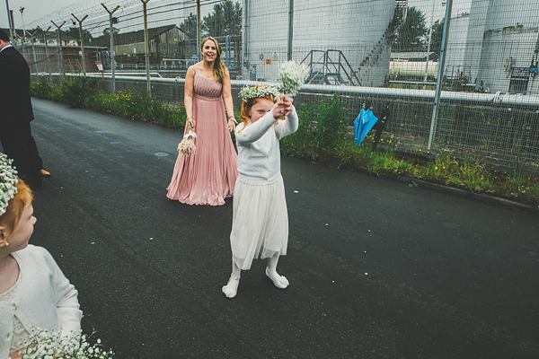 Bright and colourful wedding, Irish bride, Irish wedding, Rainy day wedding